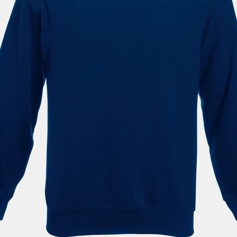 Fruit Of The Loom Mens Classic 80/20 Set-in Sweatshirt (navy) In Blue