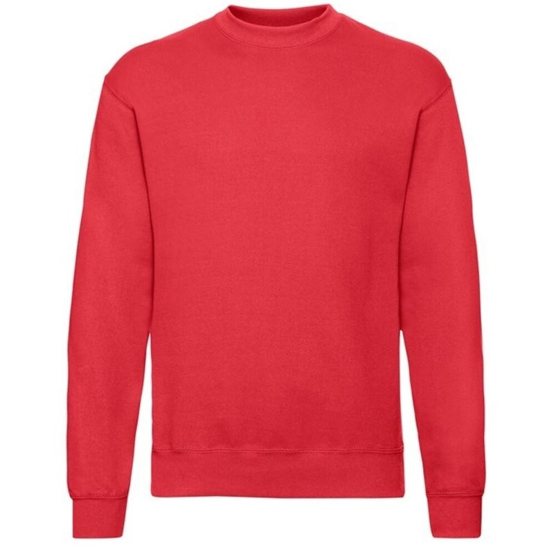 Fruit Of The Loom Mens Classic 80/20 Set-in Sweatshirt (red)