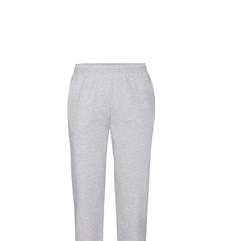 FRUIT OF THE LOOM FRUIT OF THE LOOM MENS ELASTICATED CUFF JOG PANTS/JOGGING BOTTOMS (HEATHER GRAY)