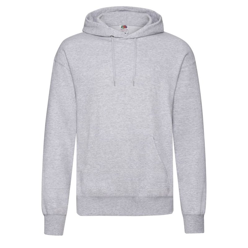 Fruit Of The Loom Mens Hooded Sweatshirt/hoodie (heather Gray) In Grey