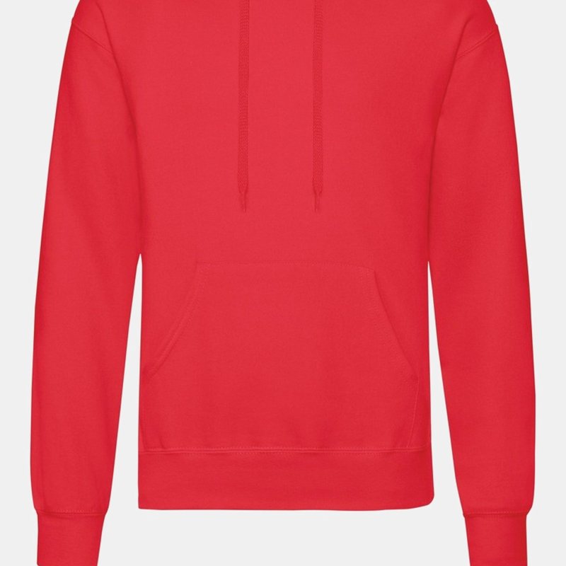 Fruit Of The Loom Mens Hooded Sweatshirt/hoodie (red)