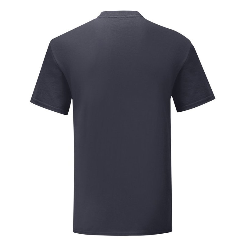 Shop Fruit Of The Loom Mens Iconic 150 V Neck T-shirt (dark Navy) In Blue