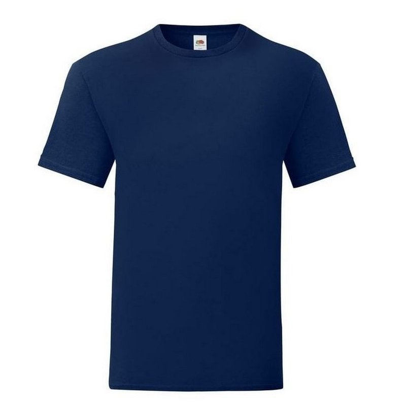 Fruit Of The Loom Mens Iconic 150 V Neck T-shirt (dark Navy) In Blue