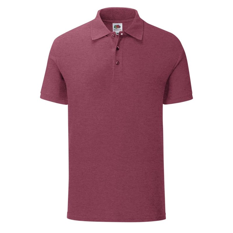 Fruit Of The Loom Mens Iconic Polo Shirt (heather Burgundy)