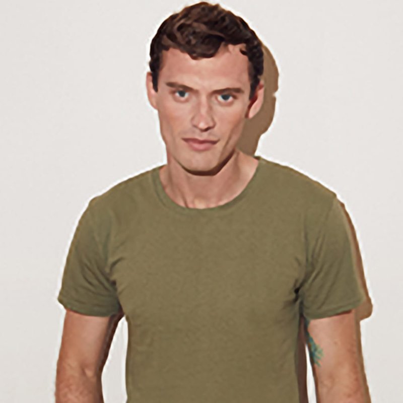 Shop Fruit Of The Loom Mens Iconic T-shirt (classic Olive Green)