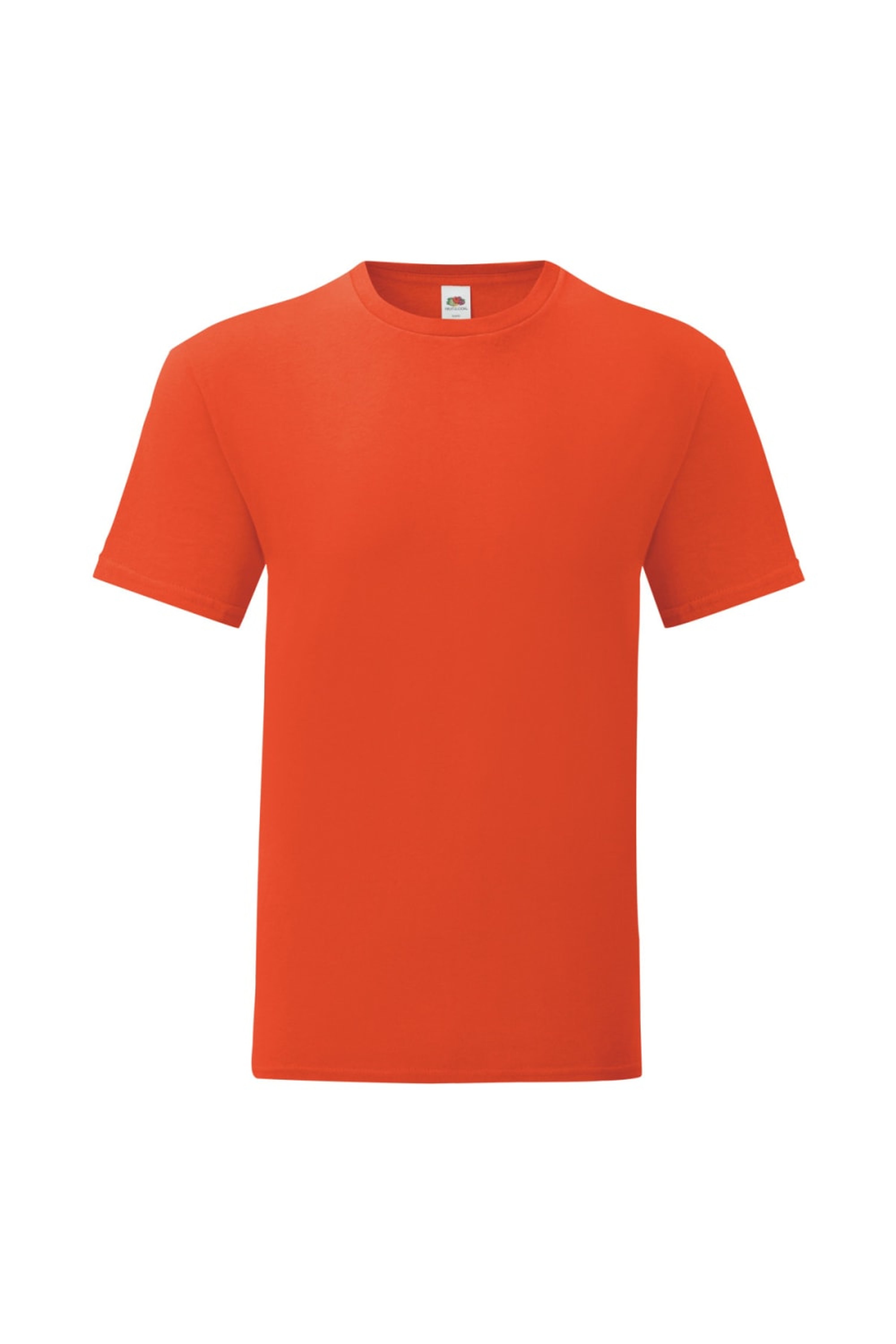 FRUIT OF THE LOOM FRUIT OF THE LOOM FRUIT OF THE LOOM MENS ICONIC T-SHIRT (PACK OF 5) (FLAME ORANGE)