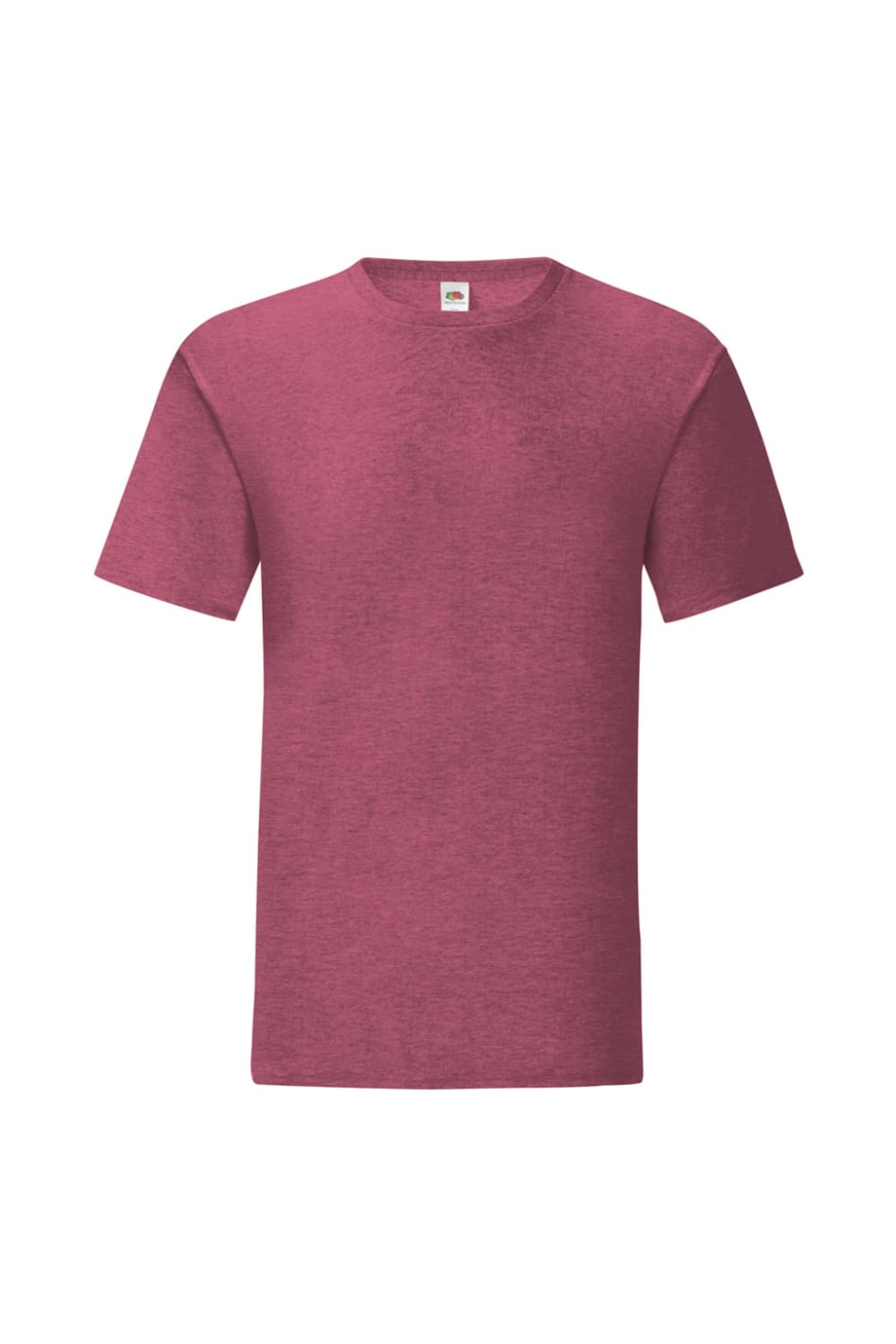 FRUIT OF THE LOOM FRUIT OF THE LOOM FRUIT OF THE LOOM MENS ICONIC T-SHIRT (PACK OF 5) (HEATHER BURGUNDY)