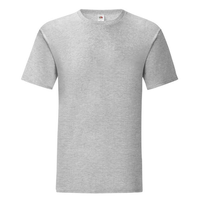 Fruit Of The Loom Mens Iconic T-shirt (pack Of 5) (heather Grey)