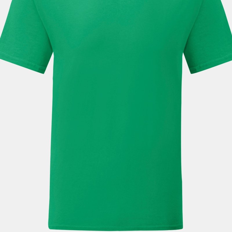 Fruit Of The Loom Mens Iconic T-shirt (pack Of 5) (kelly Green)