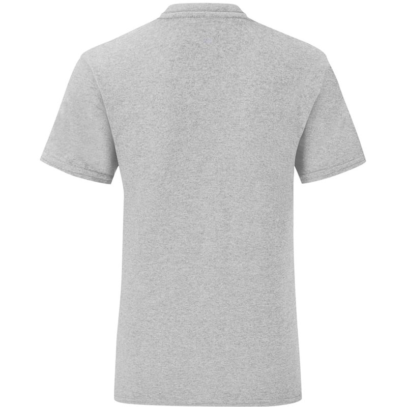 Shop Fruit Of The Loom Mens Iconic T-shirt (pack Of 5) (zinc Grey)