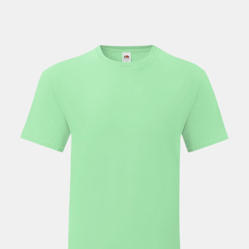 Fruit Of The Loom Mens Iconic T-shirt In Green