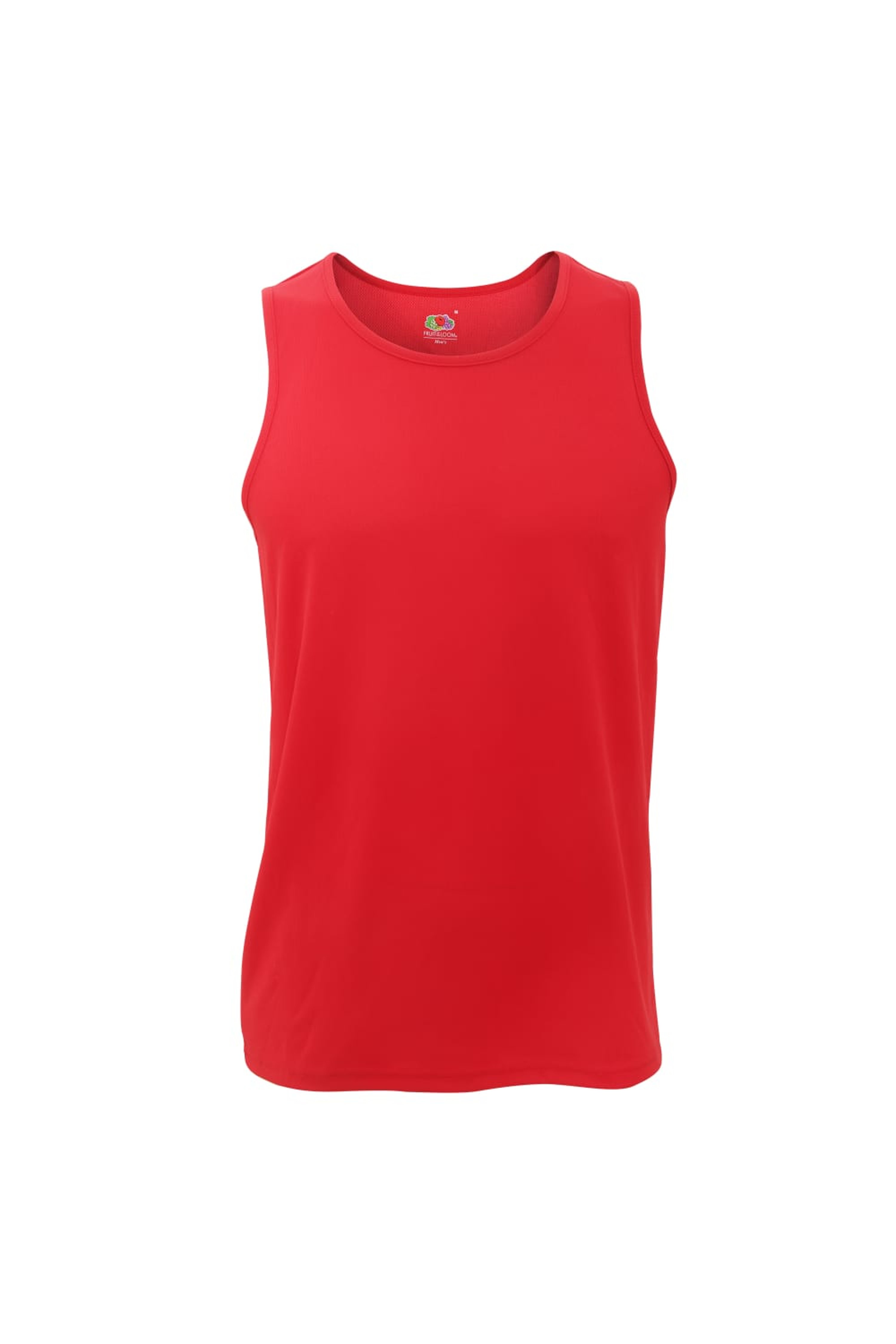 FRUIT OF THE LOOM FRUIT OF THE LOOM FRUIT OF THE LOOM MENS MOISTURE WICKING PERFORMANCE VEST TOP (RED)