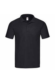 Fruit of the Loom Mens Original Polo Shirt (Black) - Black