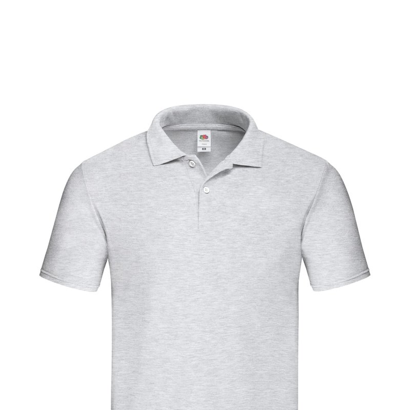 Fruit Of The Loom Mens Original Polo Shirt (heather Grey)