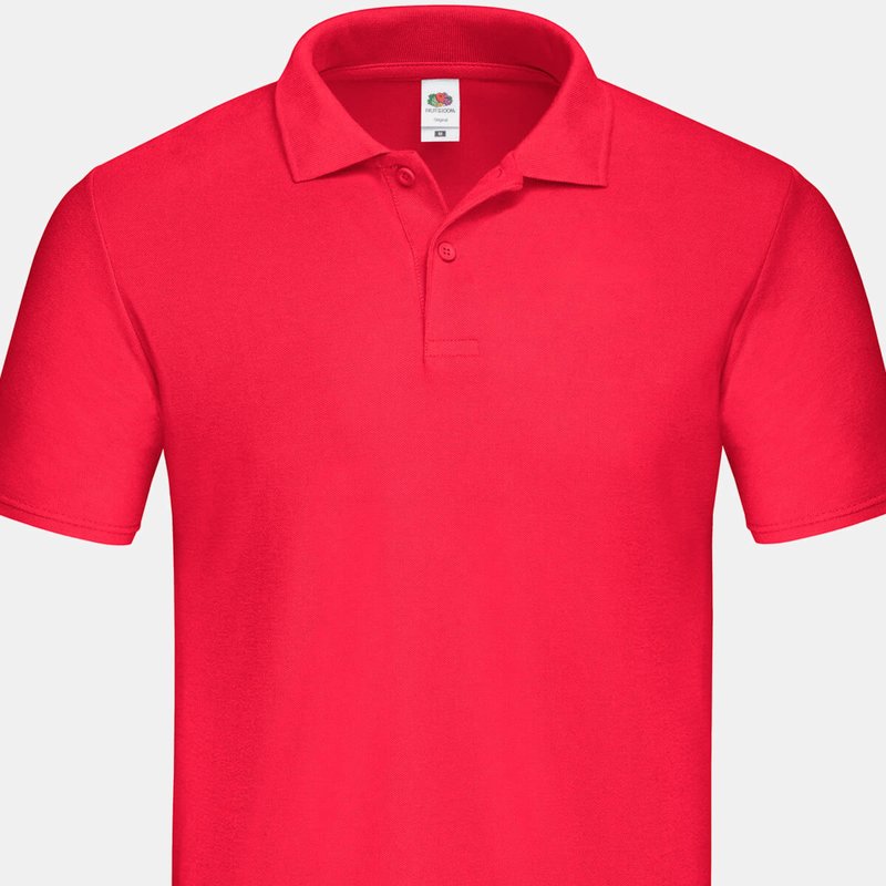 Fruit Of The Loom Mens Original Polo Shirt (red)