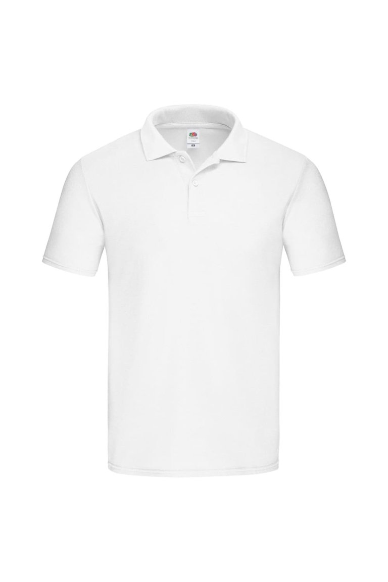 Fruit of the Loom Mens Original Polo Shirt (White) - White
