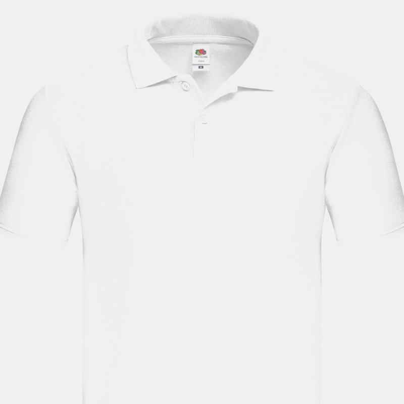 Fruit Of The Loom Mens Original Polo Shirt (white)