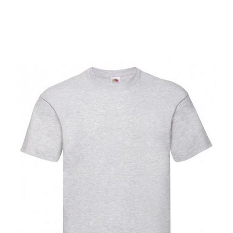Fruit Of The Loom Mens Original Short Sleeve T-shirt (heather) In Grey