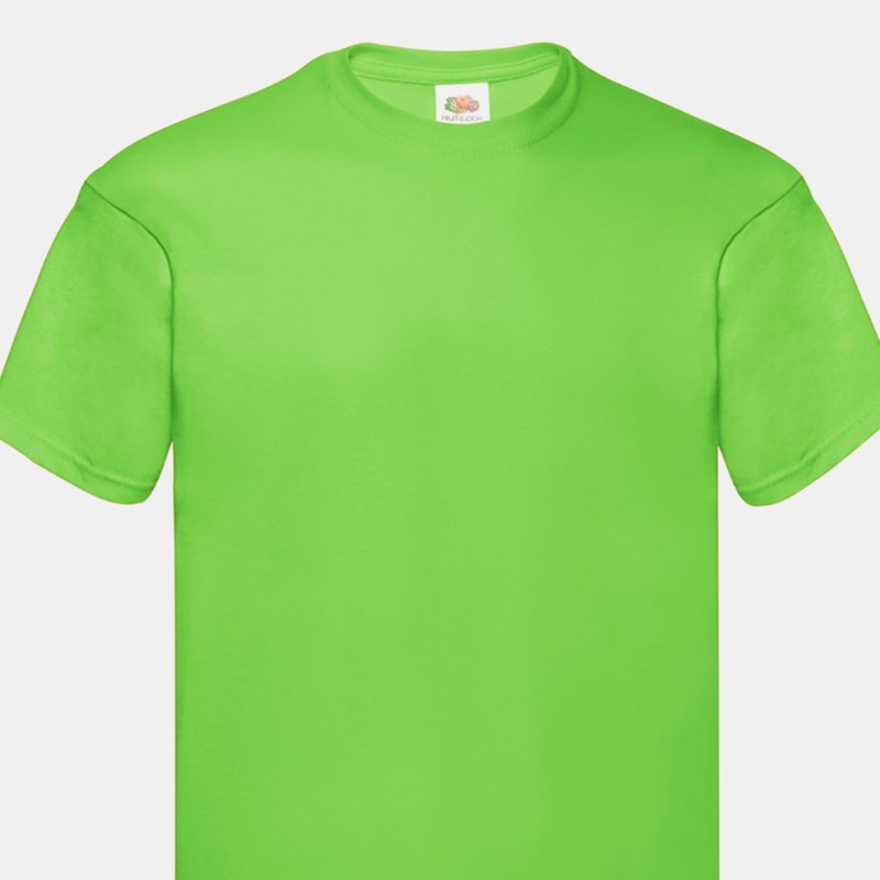 Shop Fruit Of The Loom Mens Original Short Sleeve T-shirt (lime) In Green