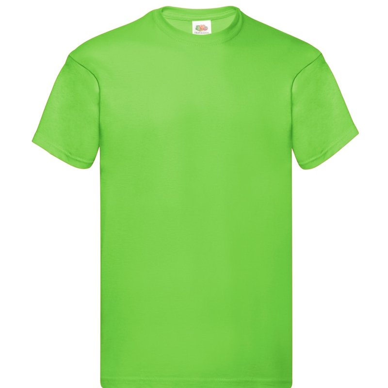 Fruit Of The Loom Mens Original Short Sleeve T-shirt (lime)