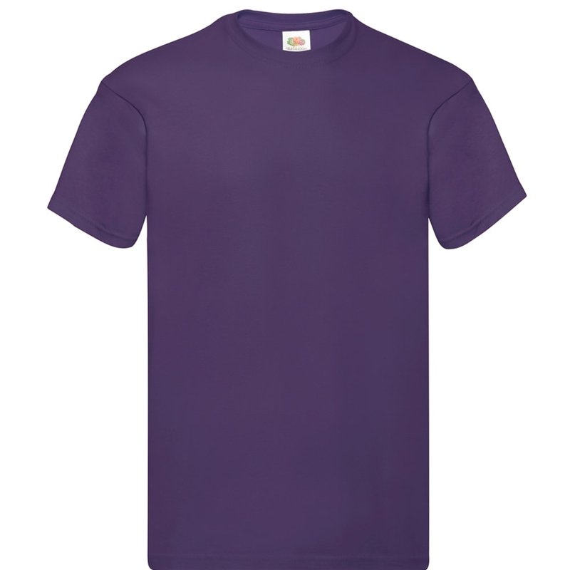 Fruit Of The Loom Mens Original Short Sleeve T-shirt (purple)
