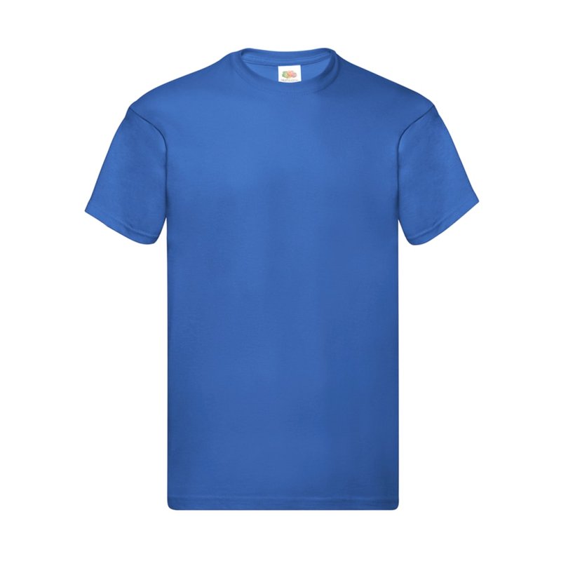 Fruit Of The Loom Mens Original Short Sleeve T-shirt In Blue