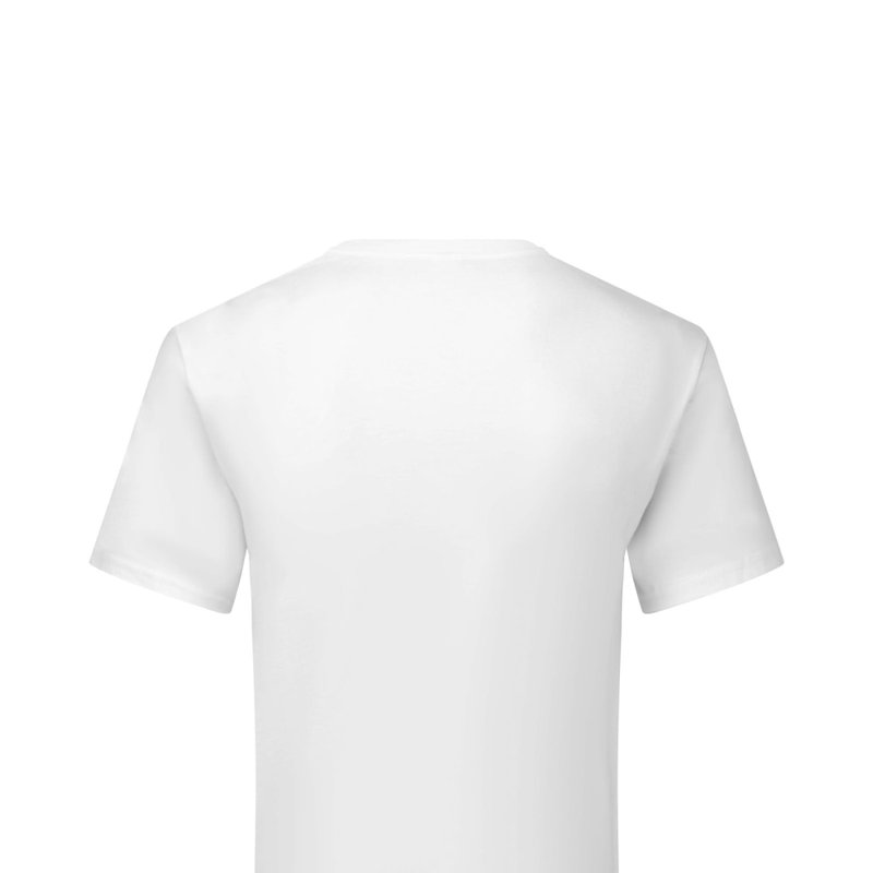 Shop Fruit Of The Loom Mens Original V Neck T-shirt In White
