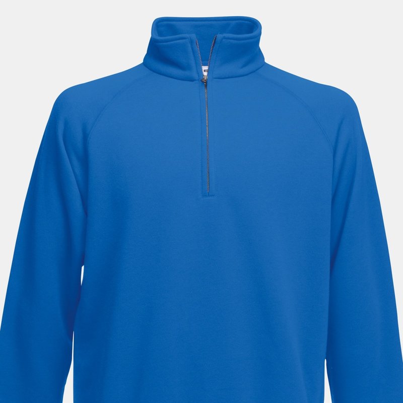 Fruit Of The Loom Mens Premium 70/30 Zip Neck Sweatshirt (royal Blue)