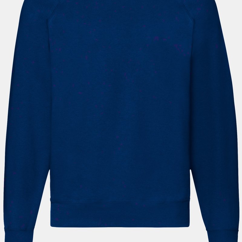 Fruit Of The Loom Mens Raglan Sleeve Belcoro® Sweatshirt (navy) In Blue