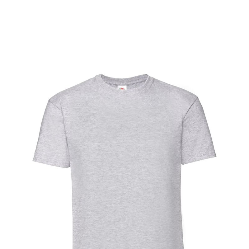 Shop Fruit Of The Loom Mens Ringspun Premium T-shirt (heather Gray) In Grey