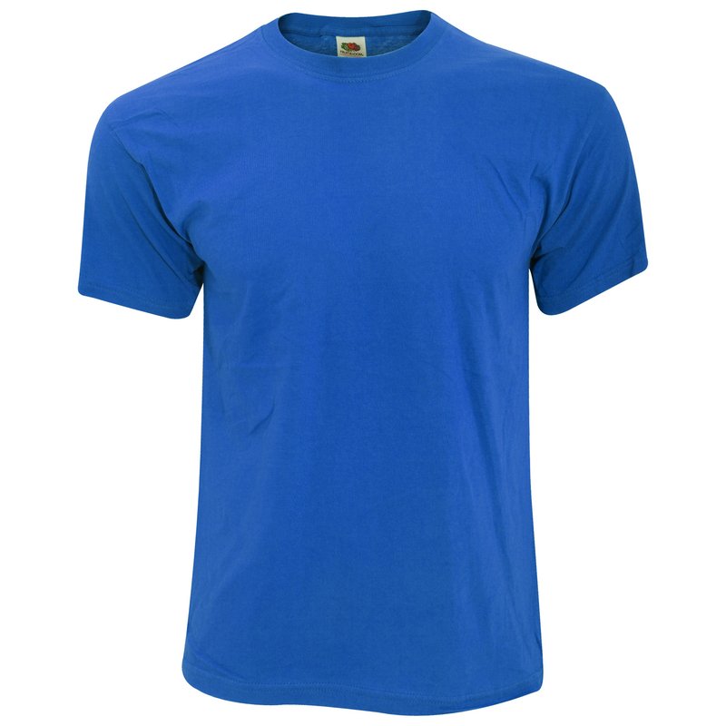 Fruit Of The Loom Mens Screen Stars Original Full Cut Short Sleeve T-shirt (royal) In Blue
