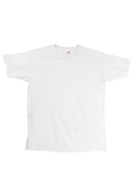 Fruit Of The Loom Mens Super Premium Short Sleeve Crew Neck T-Shirt (Gray)