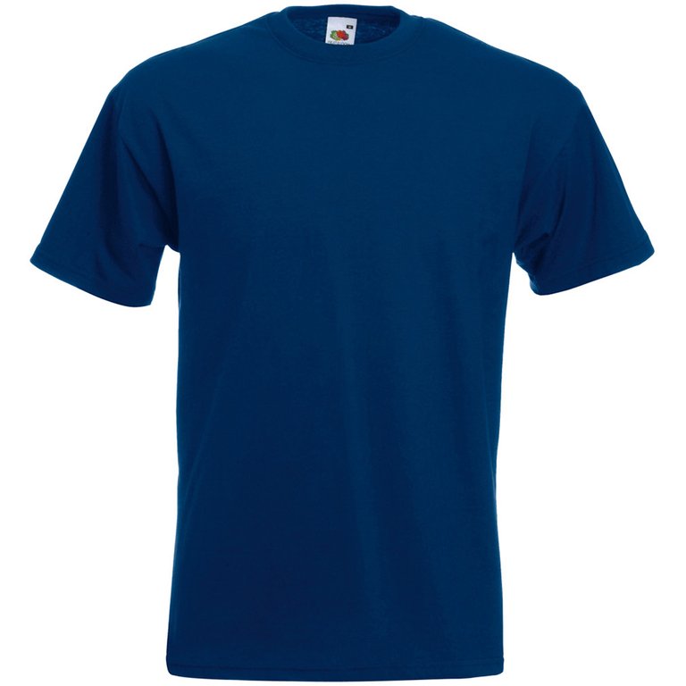 Fruit Of The Loom Mens Super Premium Short Sleeve Crew Neck T-Shirt (Navy) - Navy