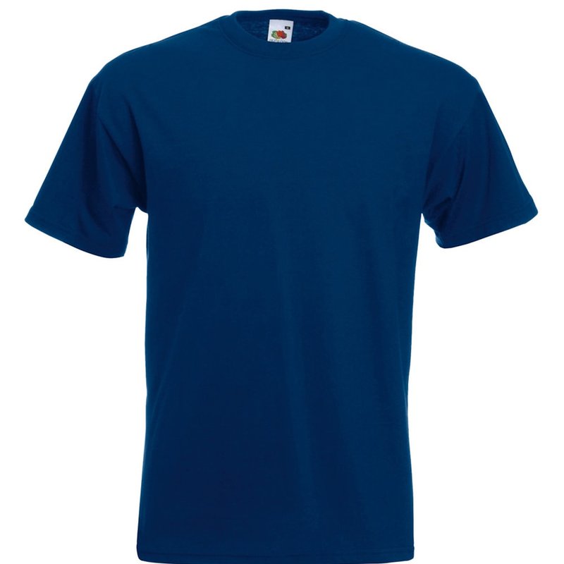 Fruit Of The Loom Mens Super Premium Short Sleeve Crew Neck T-shirt (navy)