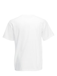 Fruit Of The Loom Mens Super Premium Short Sleeve Crew Neck T-Shirt (White)
