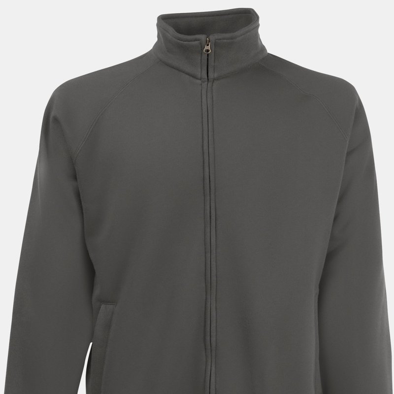 Fruit Of The Loom Mens Sweat Jacket (light Graphite) In Grey