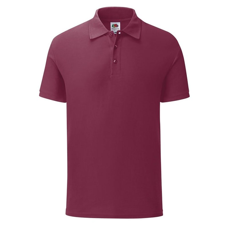 Fruit Of The Loom Mens Tailored Polo Shirt (burgundy)