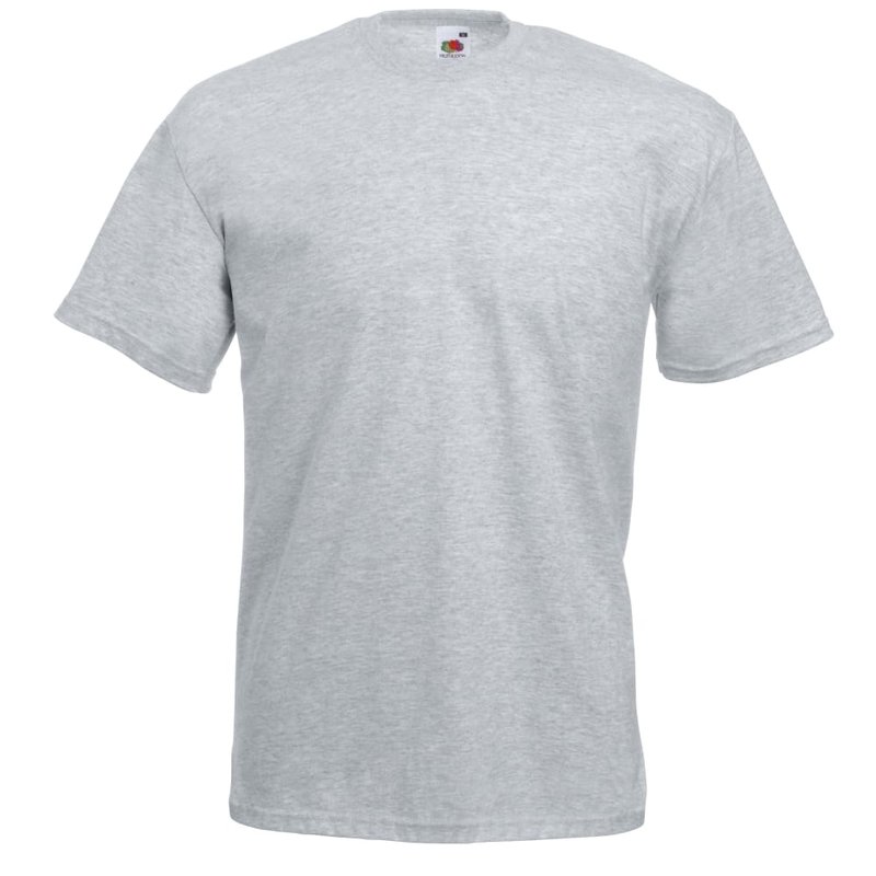 Fruit Of The Loom Mens Valueweight Short Sleeve T-shirt (heather Gray) In Grey