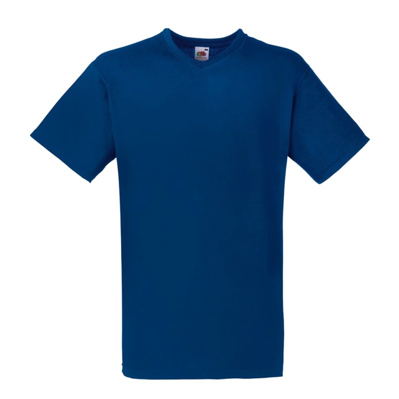 Fruit Of The Loom Mens Valueweight V-neck T-short Sleeve T-shirt (navy) In Blue