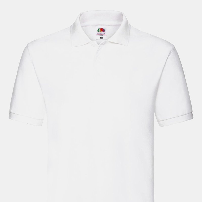 Fruit Of The Loom Premium Mens Short Sleeve Polo Shirt (white)