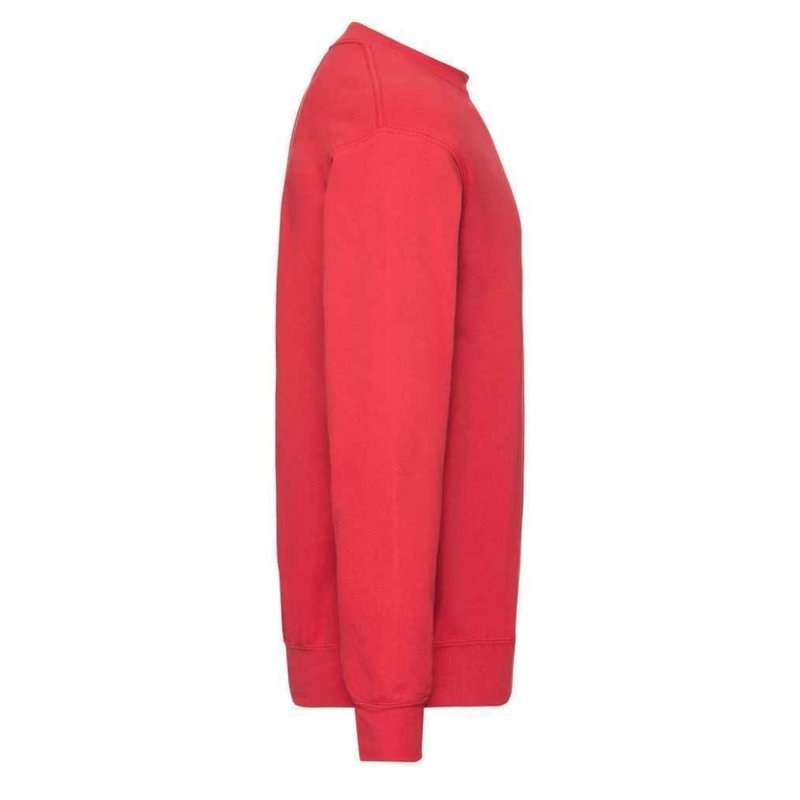 Shop Fruit Of The Loom Unisex Adult Classic Drop Shoulder Sweatshirt (red)