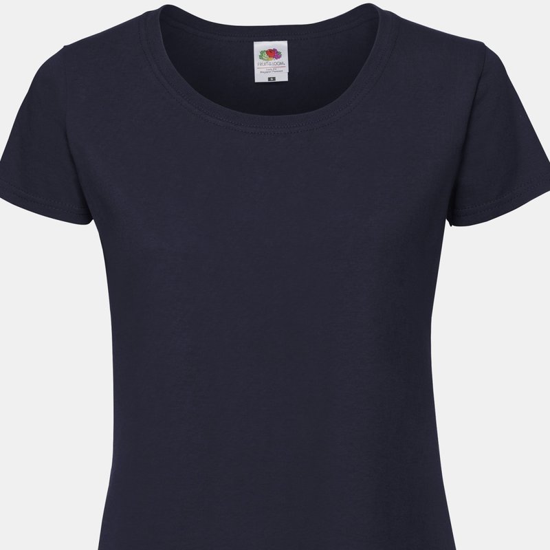 Fruit Of The Loom Womens/ladies Fit Ringspun Premium Tshirt (black)