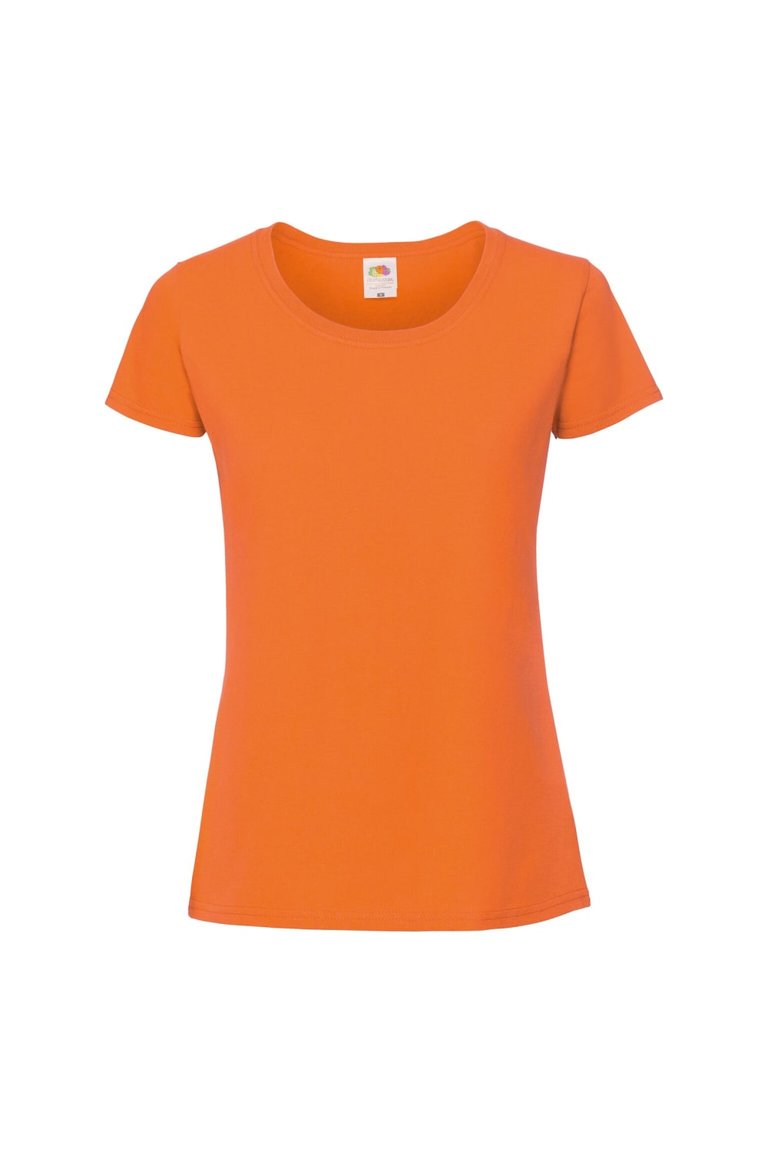 Fruit Of The Loom Womens/Ladies Fit Ringspun Premium Tshirt (Orange) - Orange