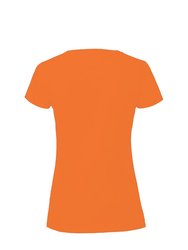 Fruit Of The Loom Womens/Ladies Fit Ringspun Premium Tshirt (Orange)
