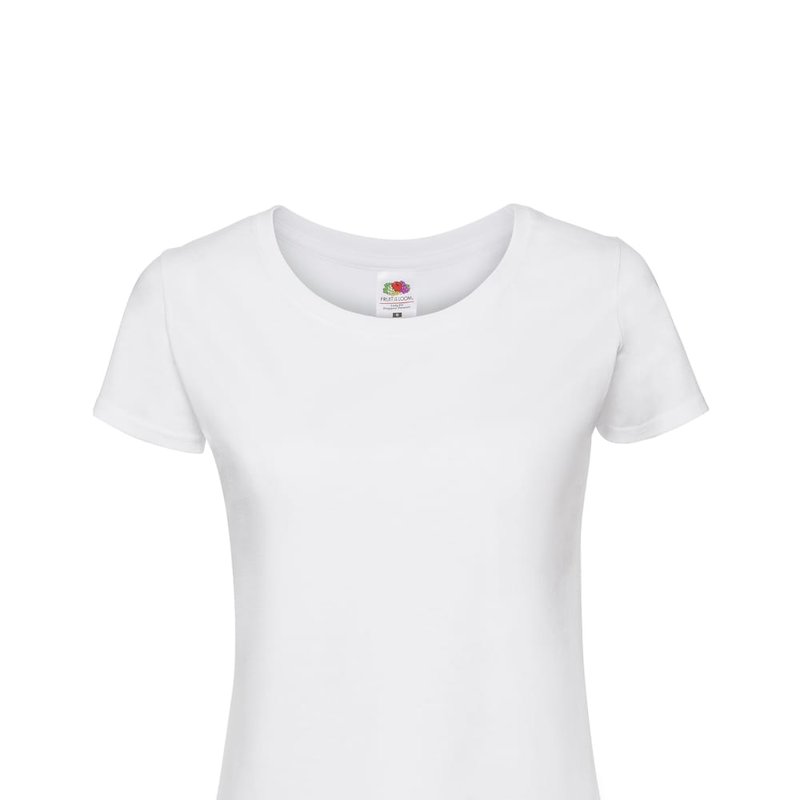 Fruit Of The Loom Womens/ladies Fit Ringspun Premium Tshirt (white)