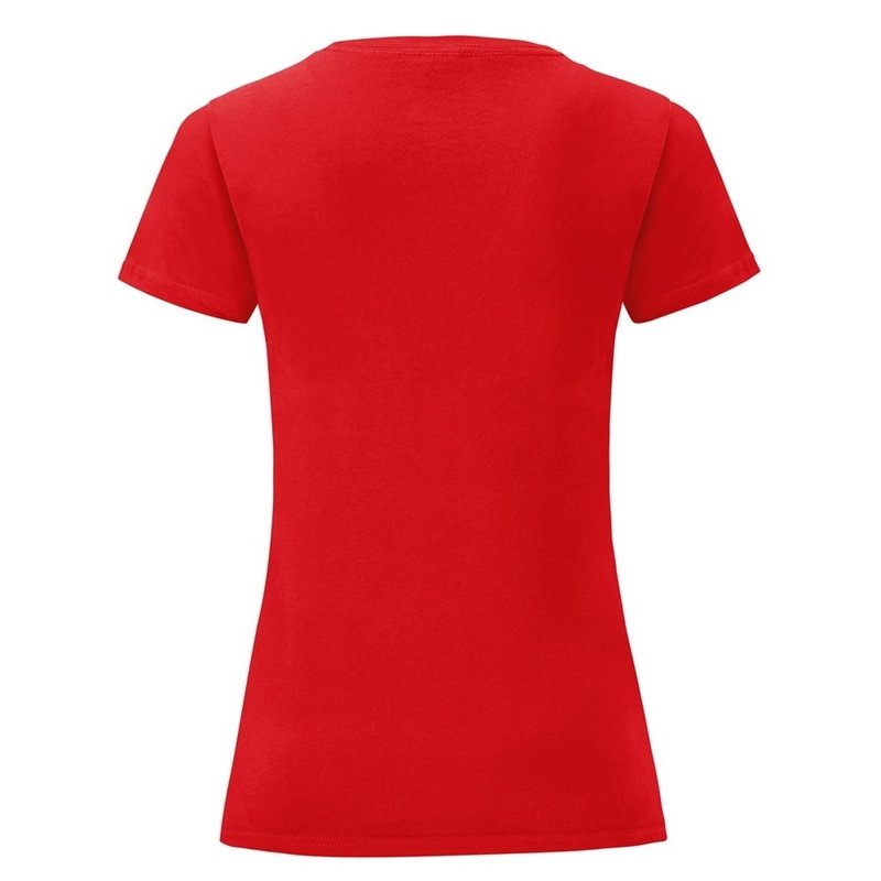 Shop Fruit Of The Loom Womens/ladies Iconic 150 T-shirt (red)