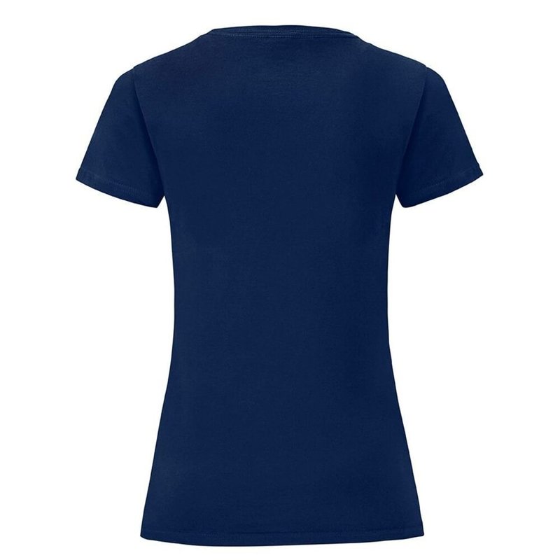 Shop Fruit Of The Loom Womens/ladies Iconic T-shirt (navy) In Blue