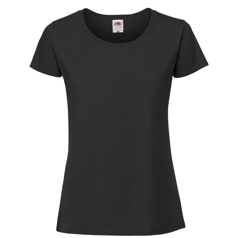Fruit Of The Loom Womens/ladies Ringspun Premium T-shirt (jet Black)