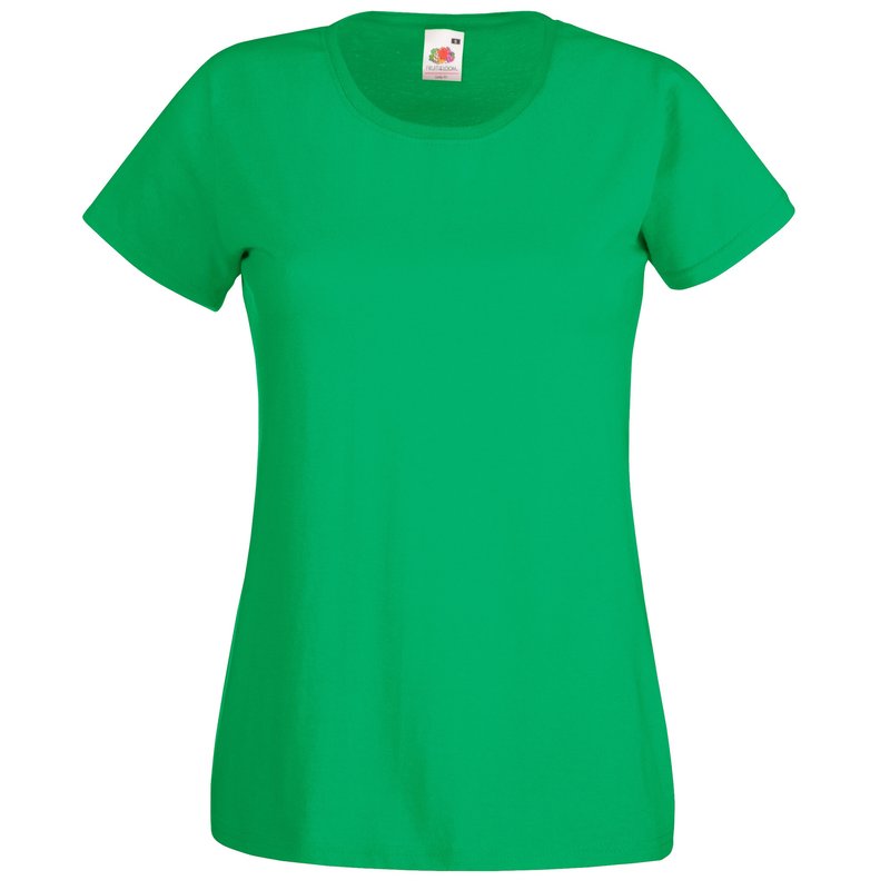 Fruit Of The Loom Ladies/womens Lady-fit Valueweight Short Sleeve T-shirt (kelly Green)