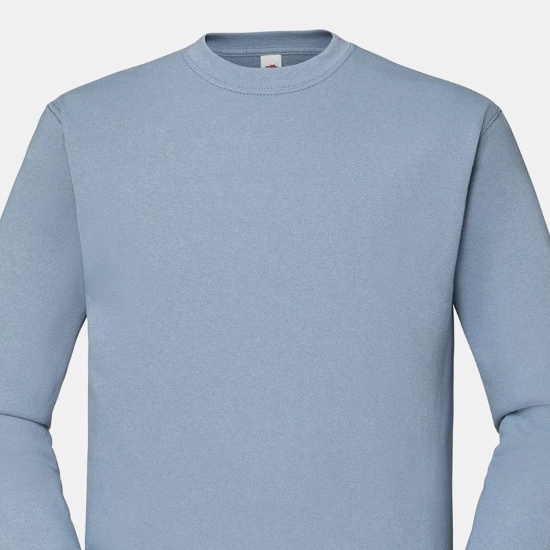 Fruit Of The Loom Mens Classic 80/20 Raglan Sweatshirt In Blue